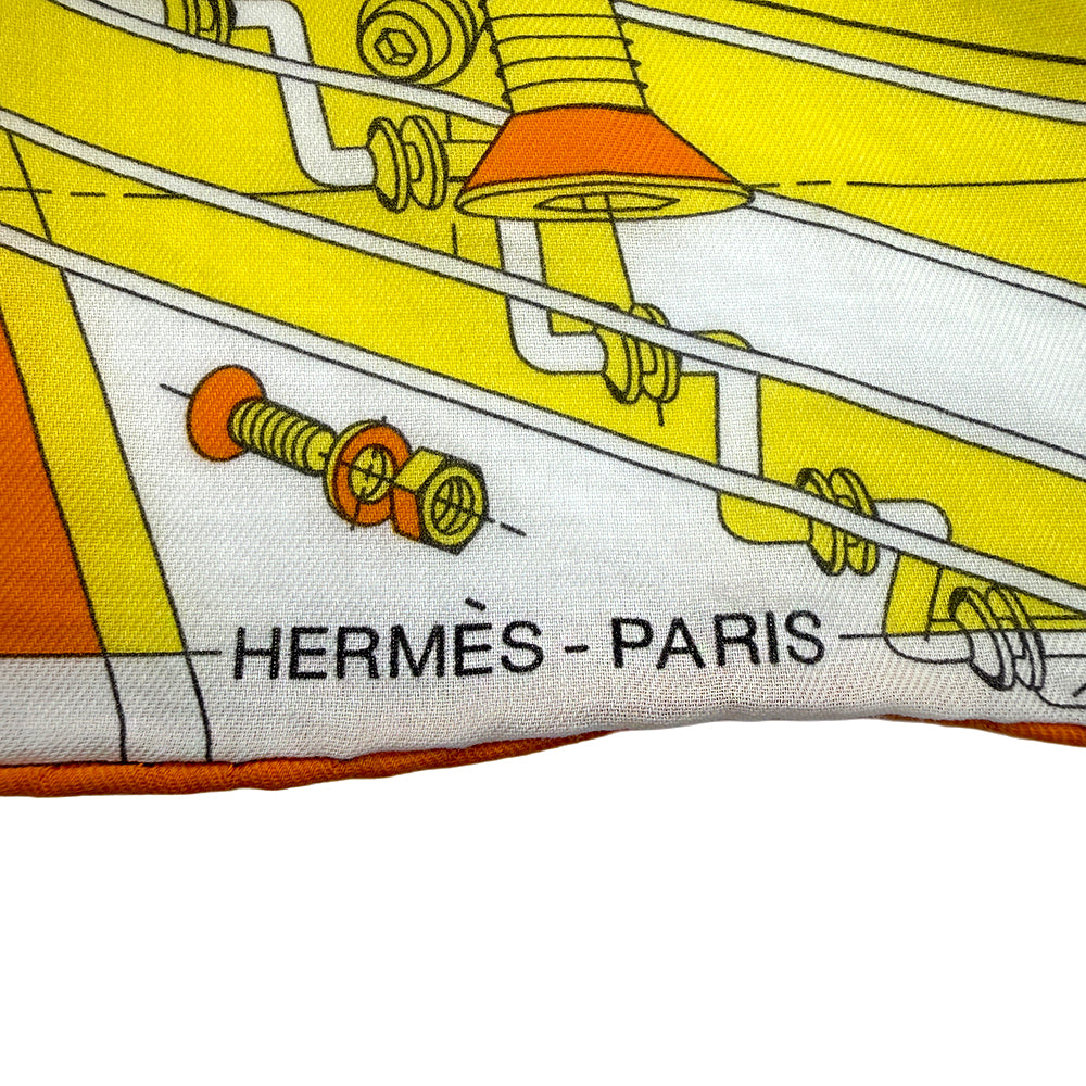 Hermès Step into the Frame 100% Cotton Scarf 2019 Men's Collection