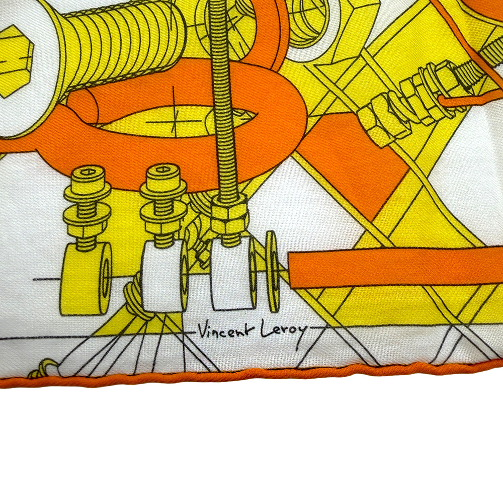 Hermès Step into the Frame 100% Cotton Scarf 2019 Men's Collection
