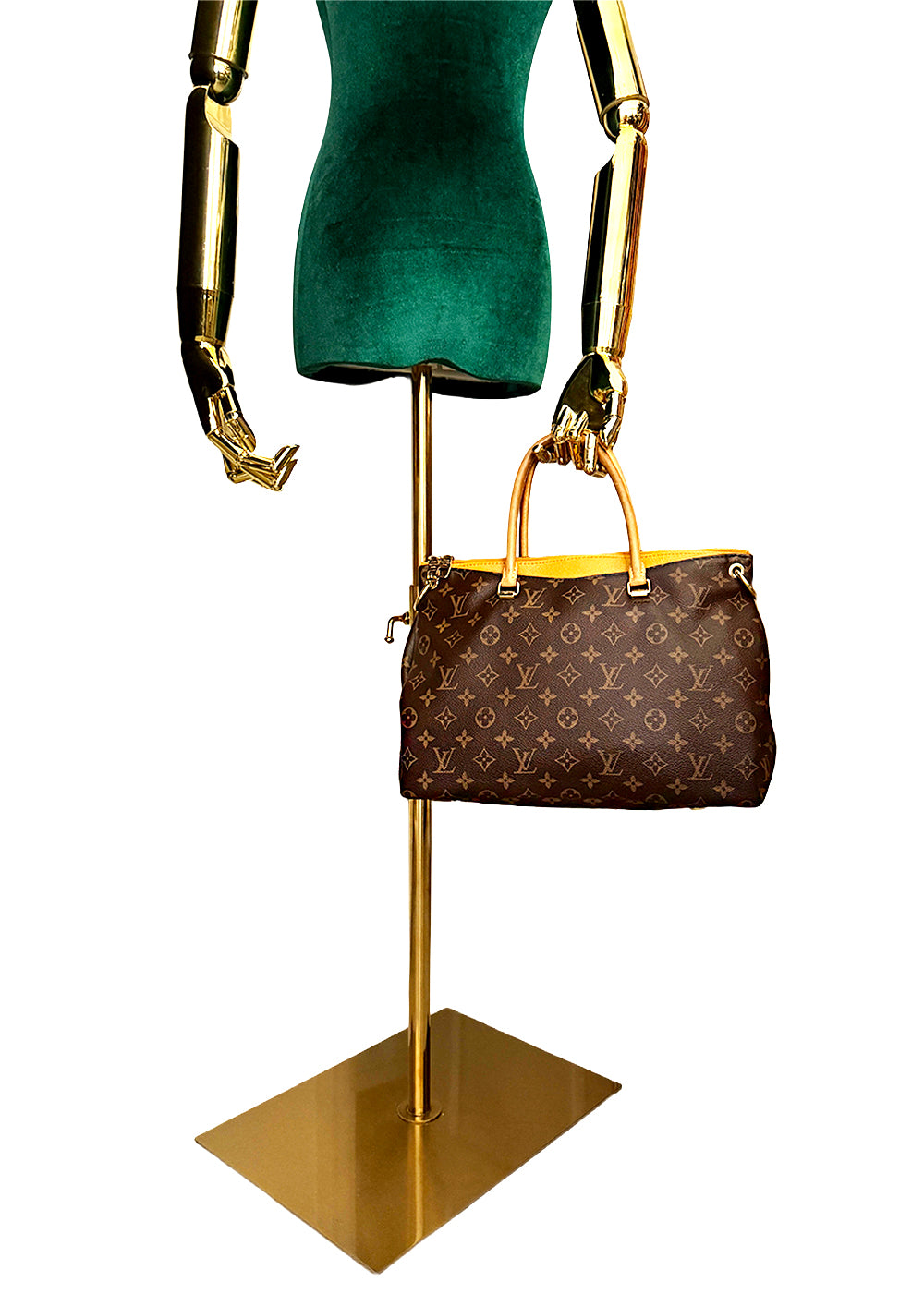 Louis Vuitton LV Monogram Pallas MM Tote Bag with Strap