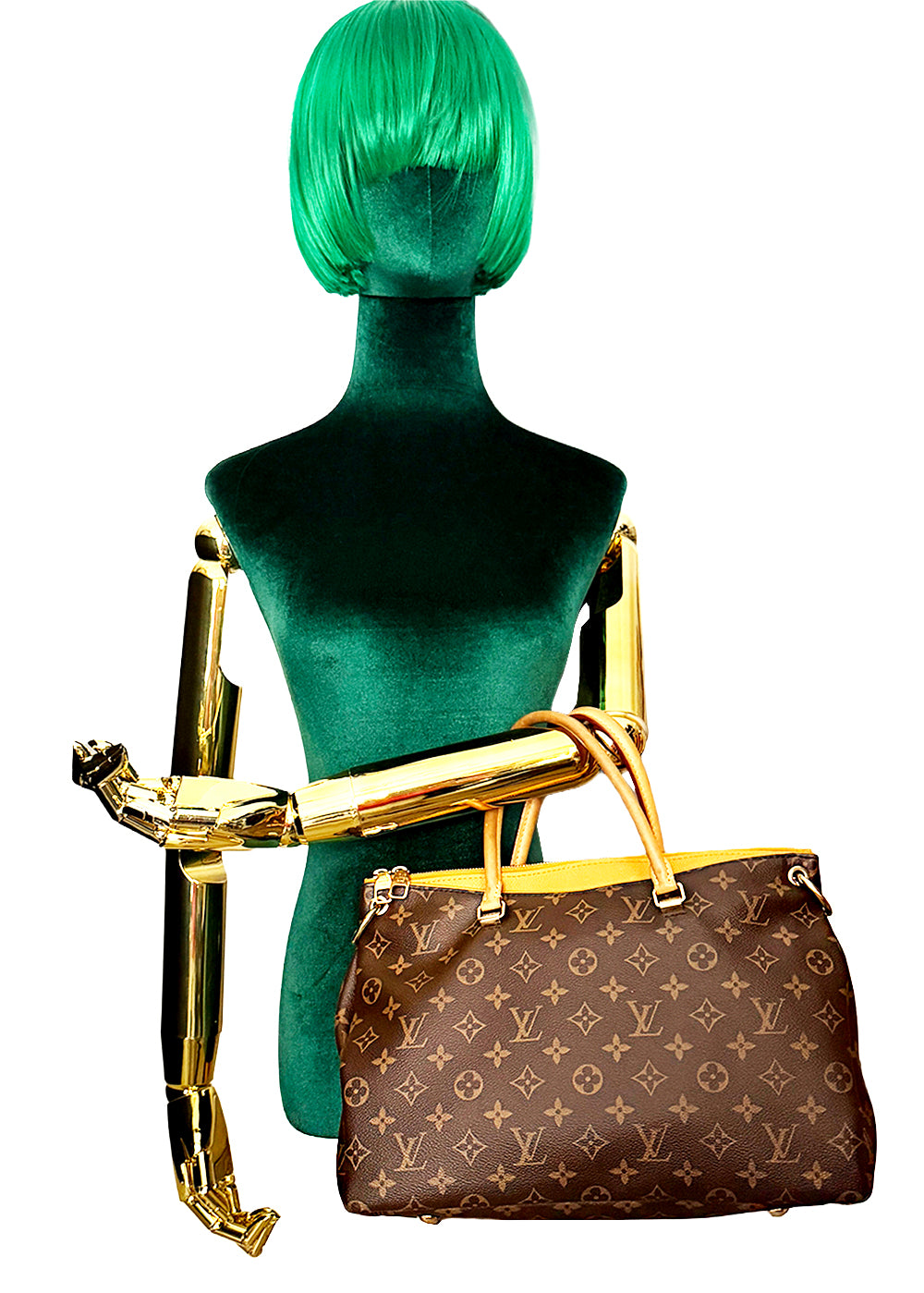 Louis Vuitton LV Monogram Pallas MM Tote Bag with Strap