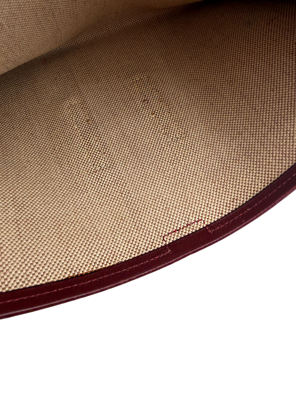 Hermès Jige PM Clutch Bag Dark Red Leather