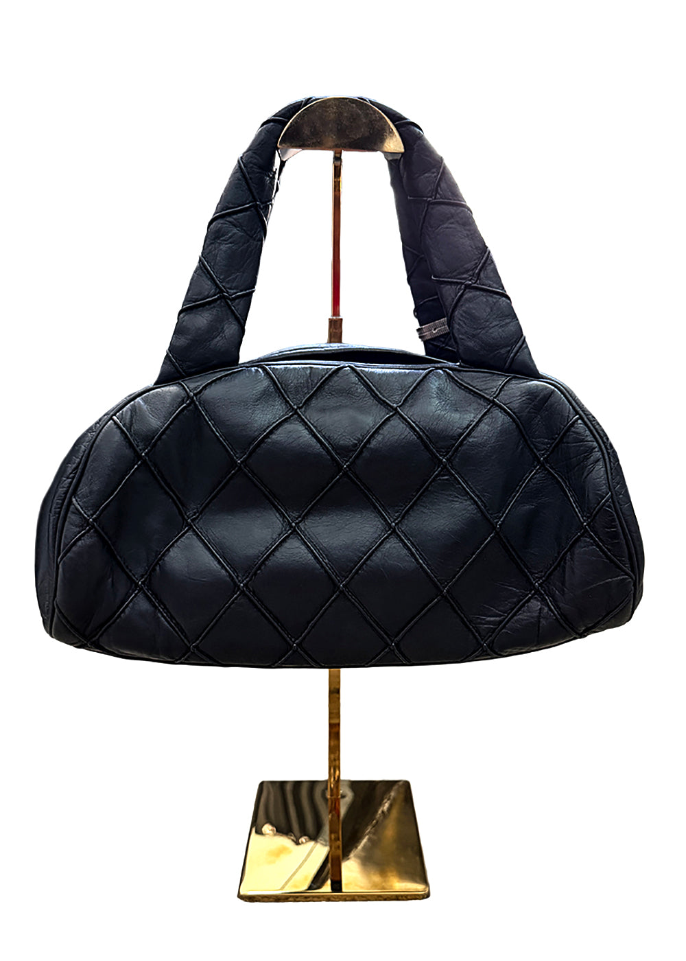 Chanel Black Quilted Leather Chanel Bowler bag