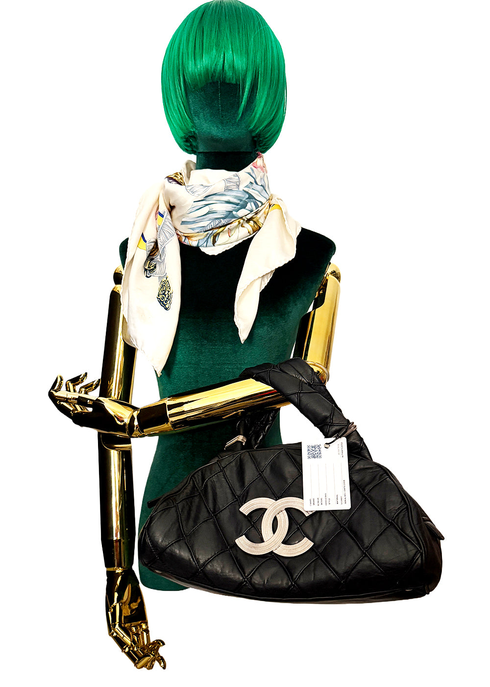 Chanel Black Quilted Leather Chanel Bowler bag