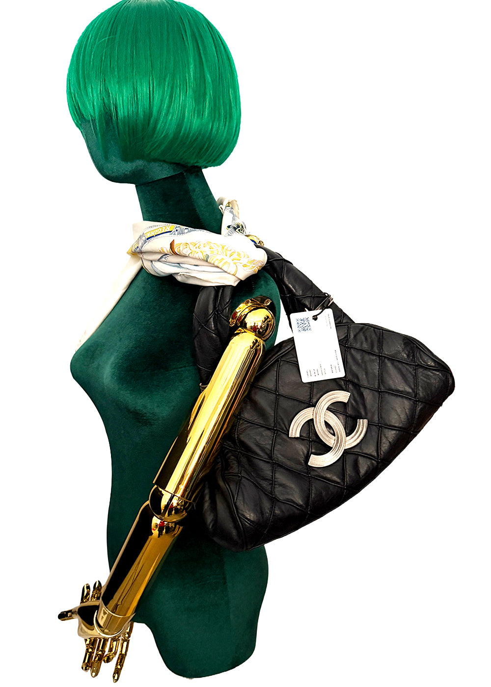 Chanel Black Quilted Leather Chanel Bowler bag