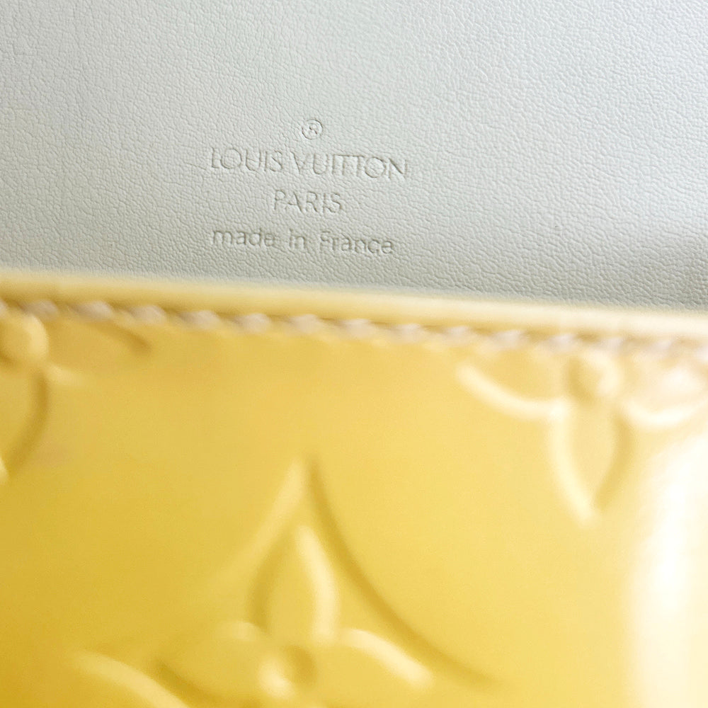 Louis Vuitton Handbag Thompson Street Yellow Vernis Leather