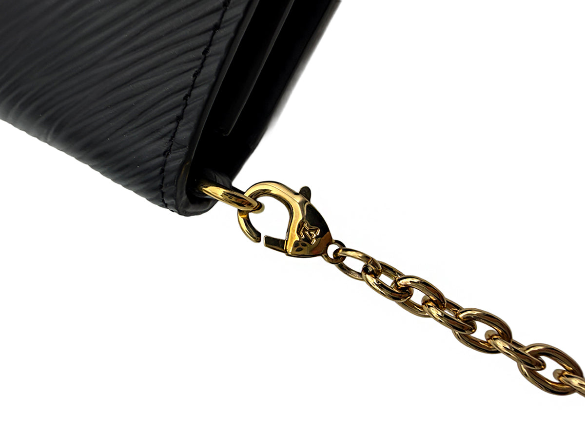 Louis Vuitton Epi Leather Twist Wallet with Chain