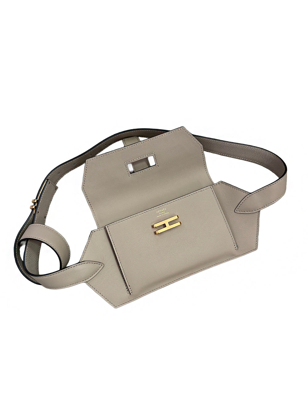 Hermès Elan Pocket 24 Trench Swift Leather Belt Bag
