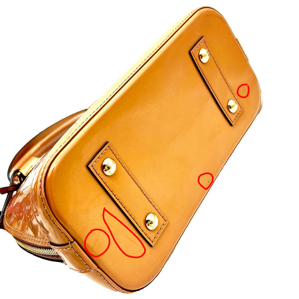 Louis Vuitton Monogram Vernis Alma BB Brown