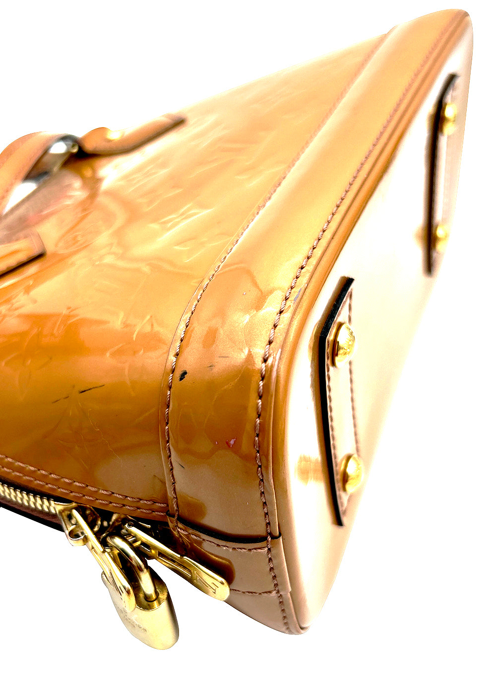 Louis Vuitton Monogram Vernis Alma BB Brown