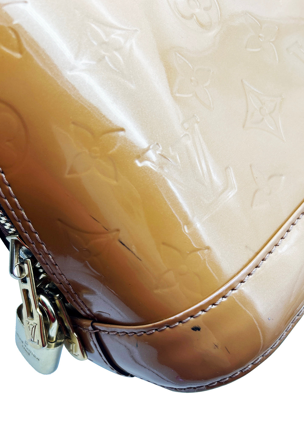 Louis Vuitton Monogram Vernis Alma BB Brown