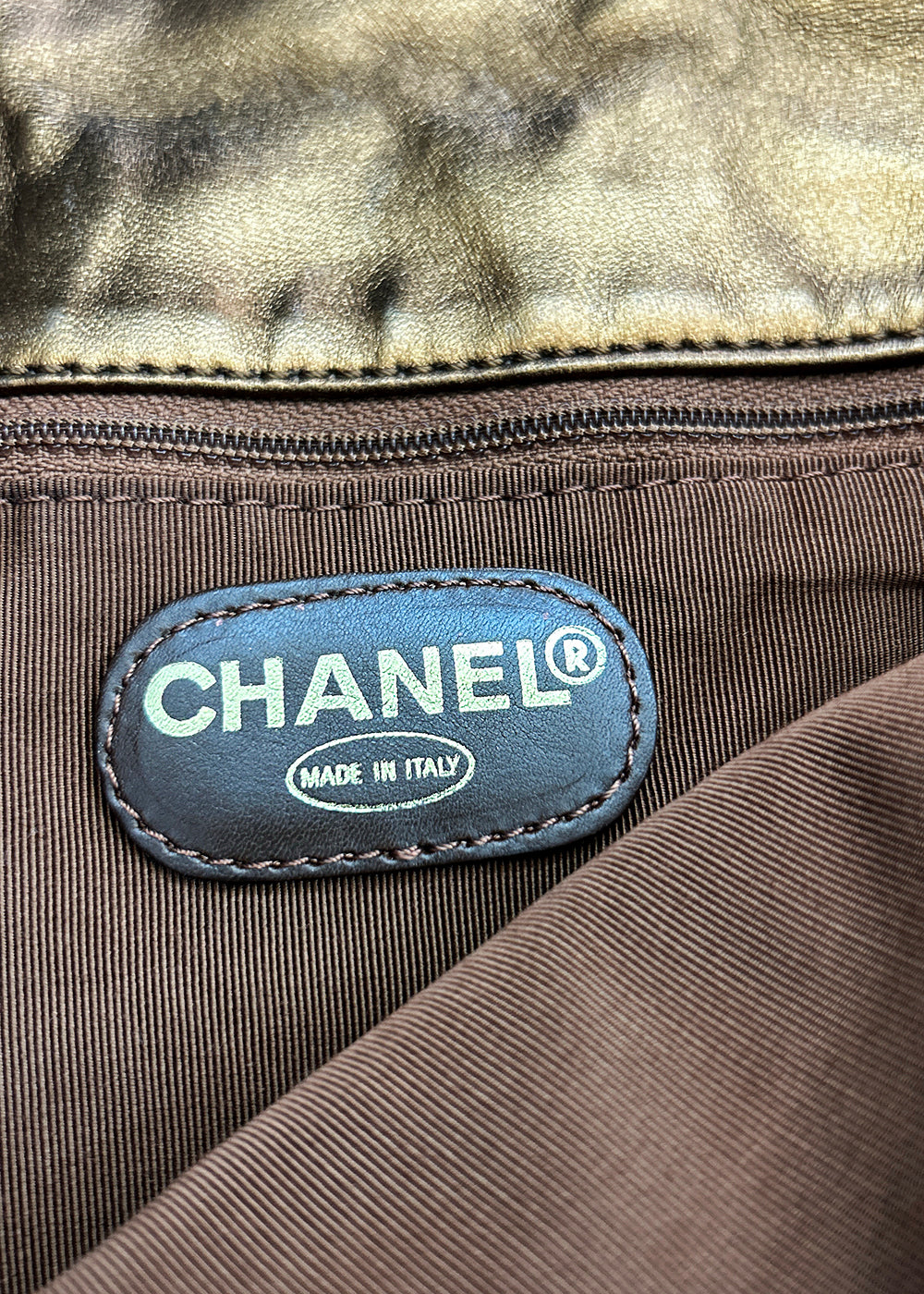 Chanel Logo Flap Messenger Bag