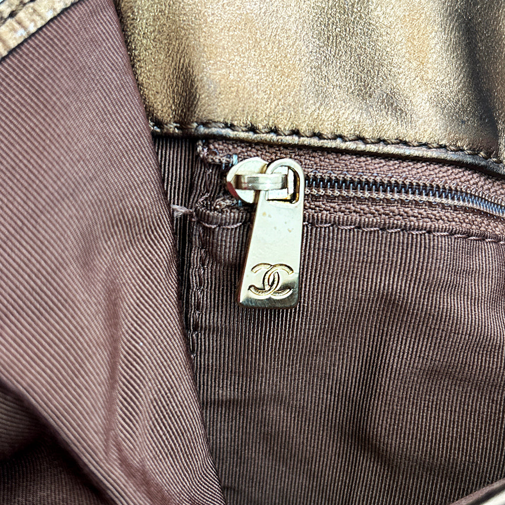 Chanel Logo Flap Messenger Bag