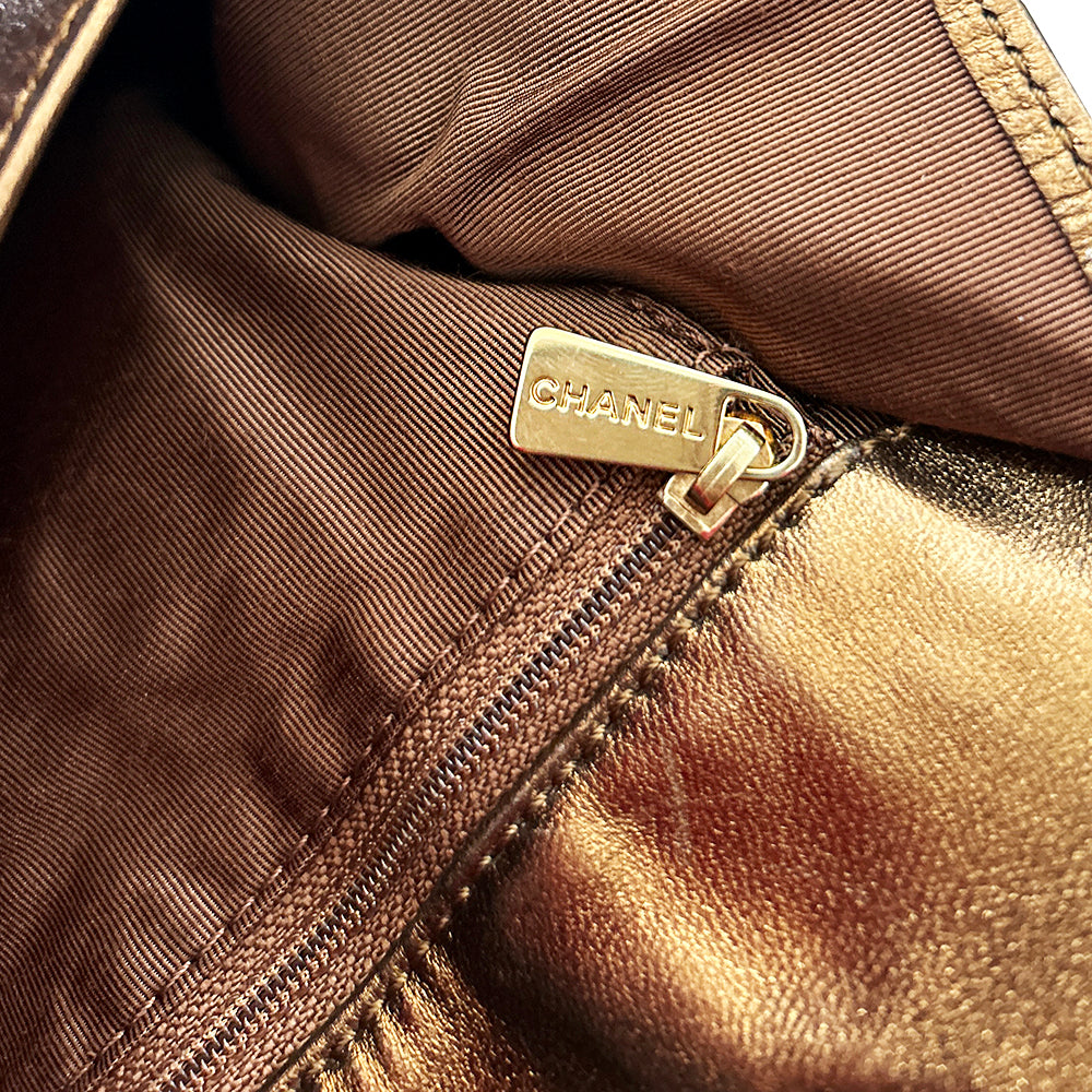 Chanel Logo Flap Messenger Bag