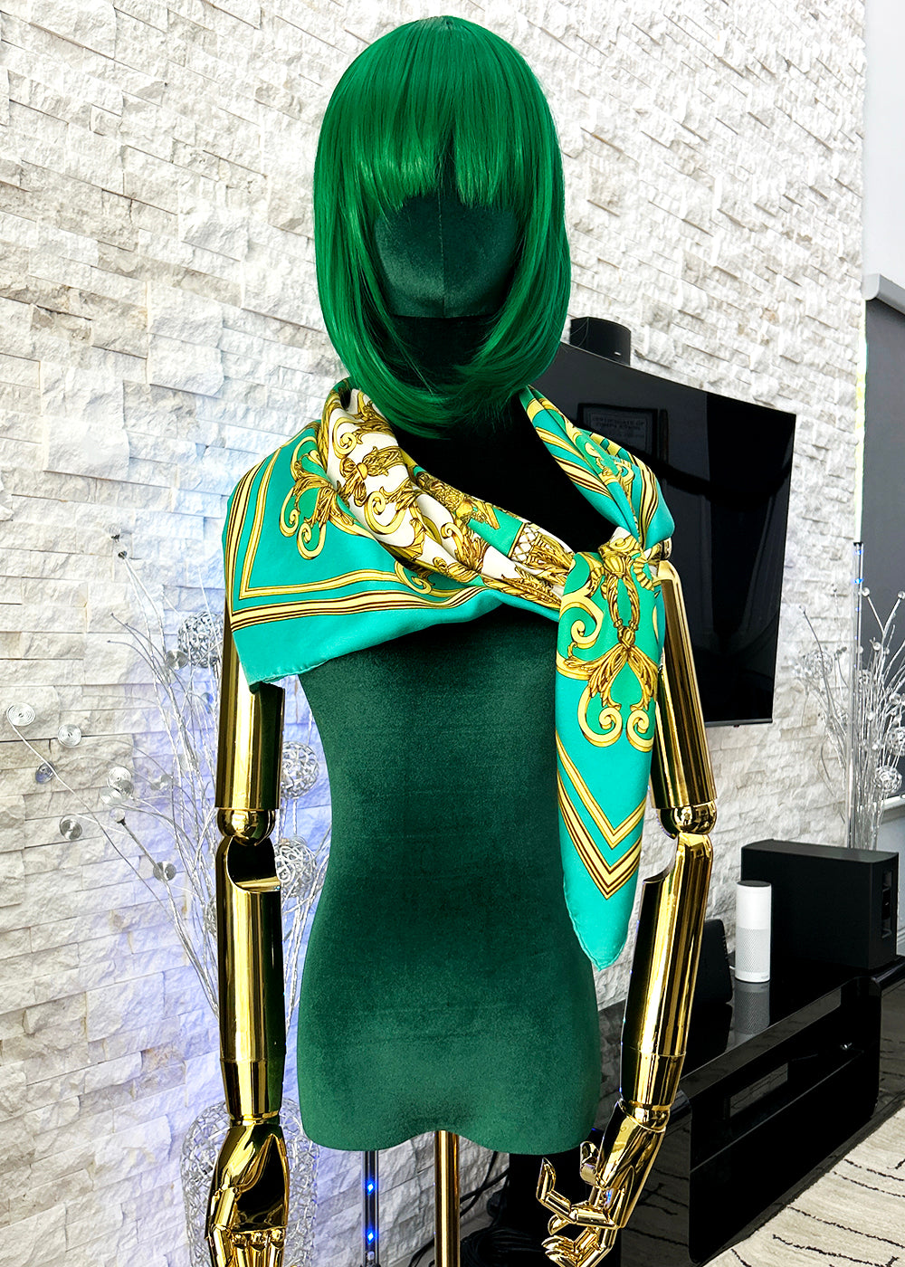 Hermès 100% Silk Les Tuileries Silk Scarf 90cm