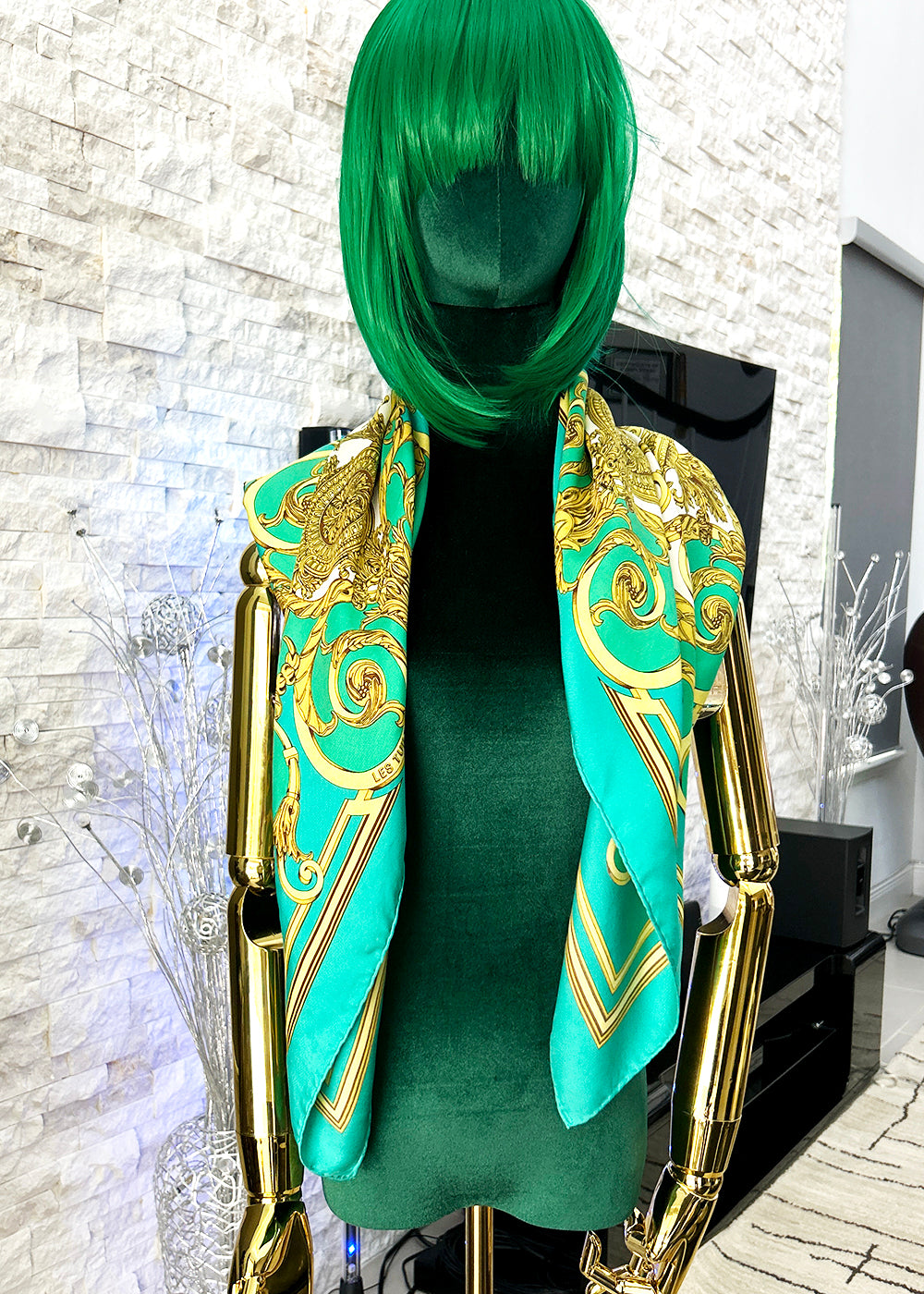 Hermès 100% Silk Les Tuileries Silk Scarf 90cm