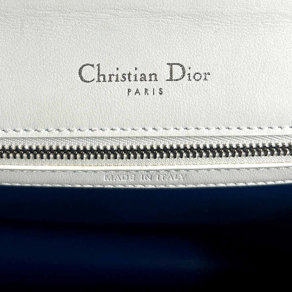Christian Dior 2015 Medium Lambskin Embroidered Diorama Flap Crossbody Bag