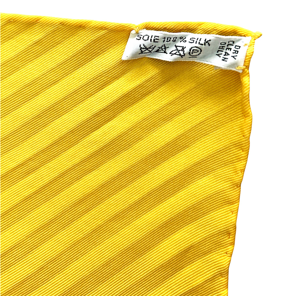 Hermès 100% Silk Pleated Scarf, ironed flat to highlight refined look in wear