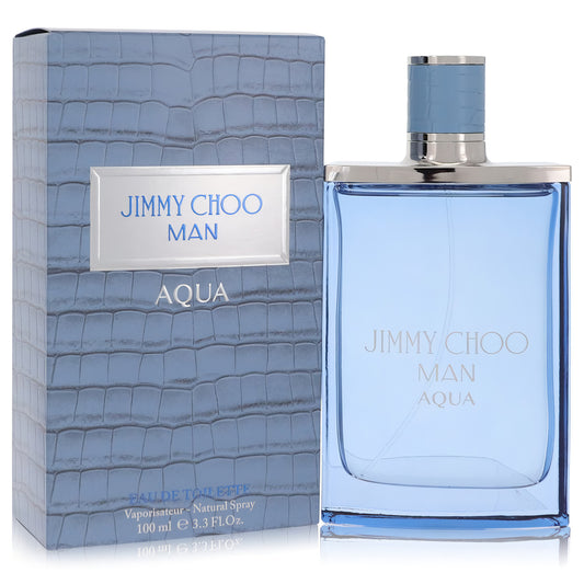 Man Aqua de Jimmy Choo - Eau De Toilette Spray para hombres 3.3 oz