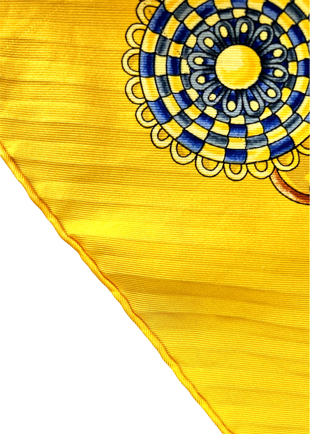 Hermès 100% Silk Pleated Scarf, ironed flat to highlight refined look in wear