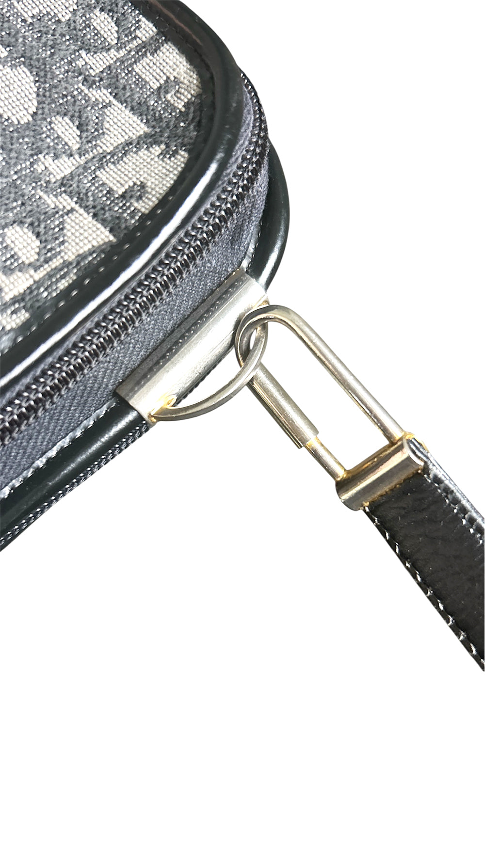 CHRISTIAN DIOR Trotter Edition Canvas & Leather Shoulder Bag