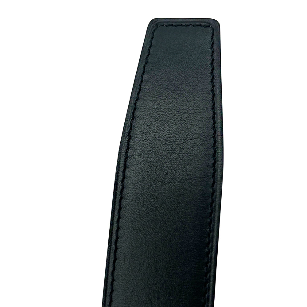 Cinturón de piel HERMES unisex negro y rojo