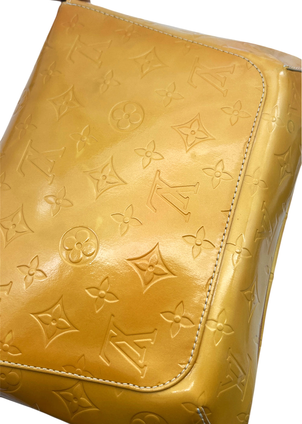 Louis Vuitton Handbag Thompson Street Yellow Vernis Leather