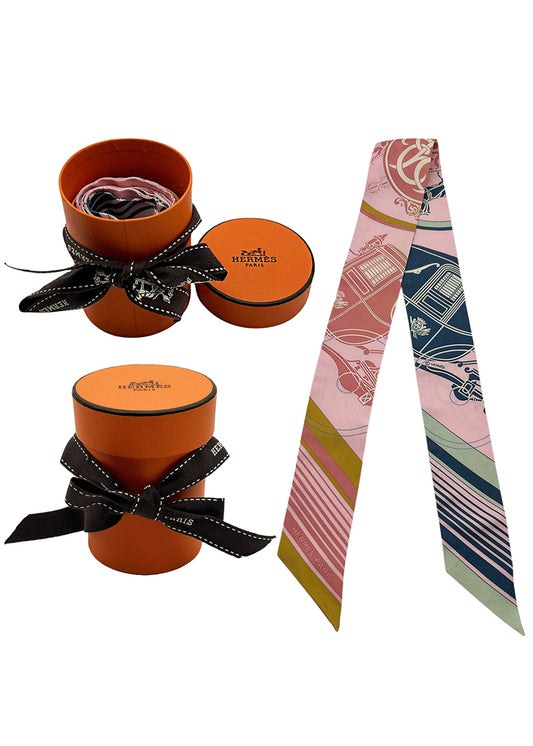 Hermès Ex-Libris Silk Scarf 100% Silk