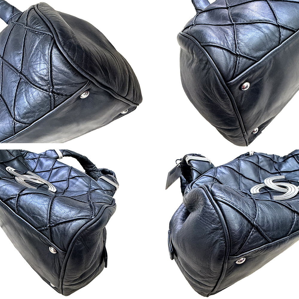 Chanel Black Quilted Leather Chanel Bowler bag