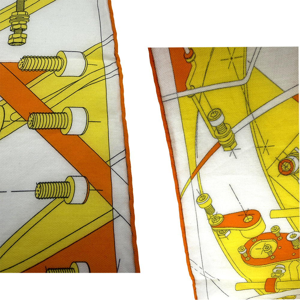 Hermès Step into the Frame 100% Cotton Scarf 2019 Men's Collection