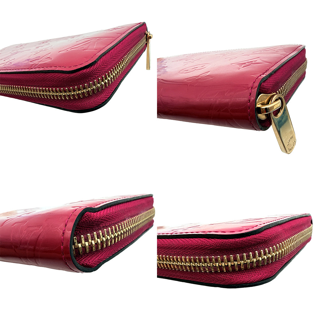 Louis Vuitton Patent Leather Wallet Rose-Red