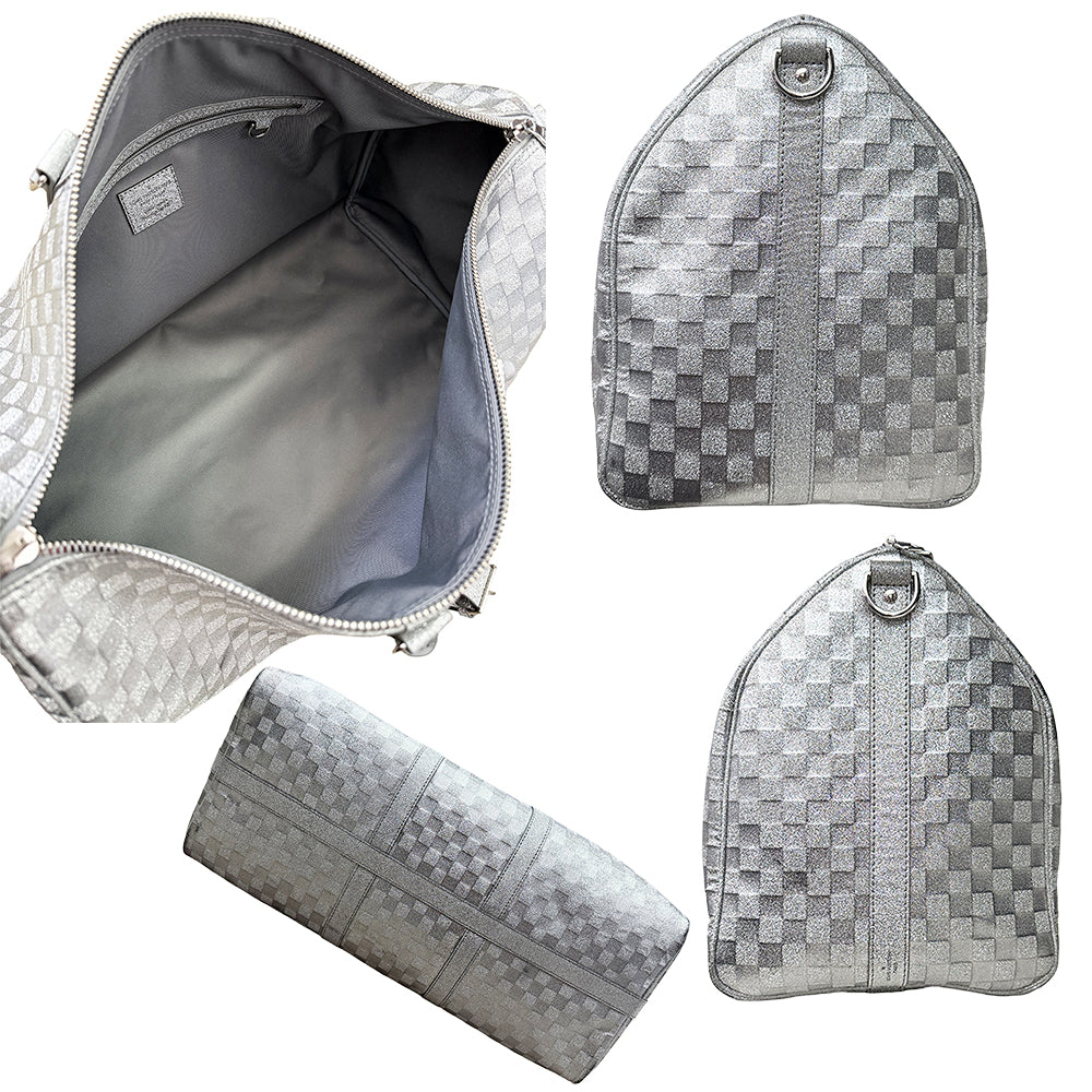 Louis Vuitton Keepall Bandoulière 50 Damier Glitter Silver Printemps Été 2022