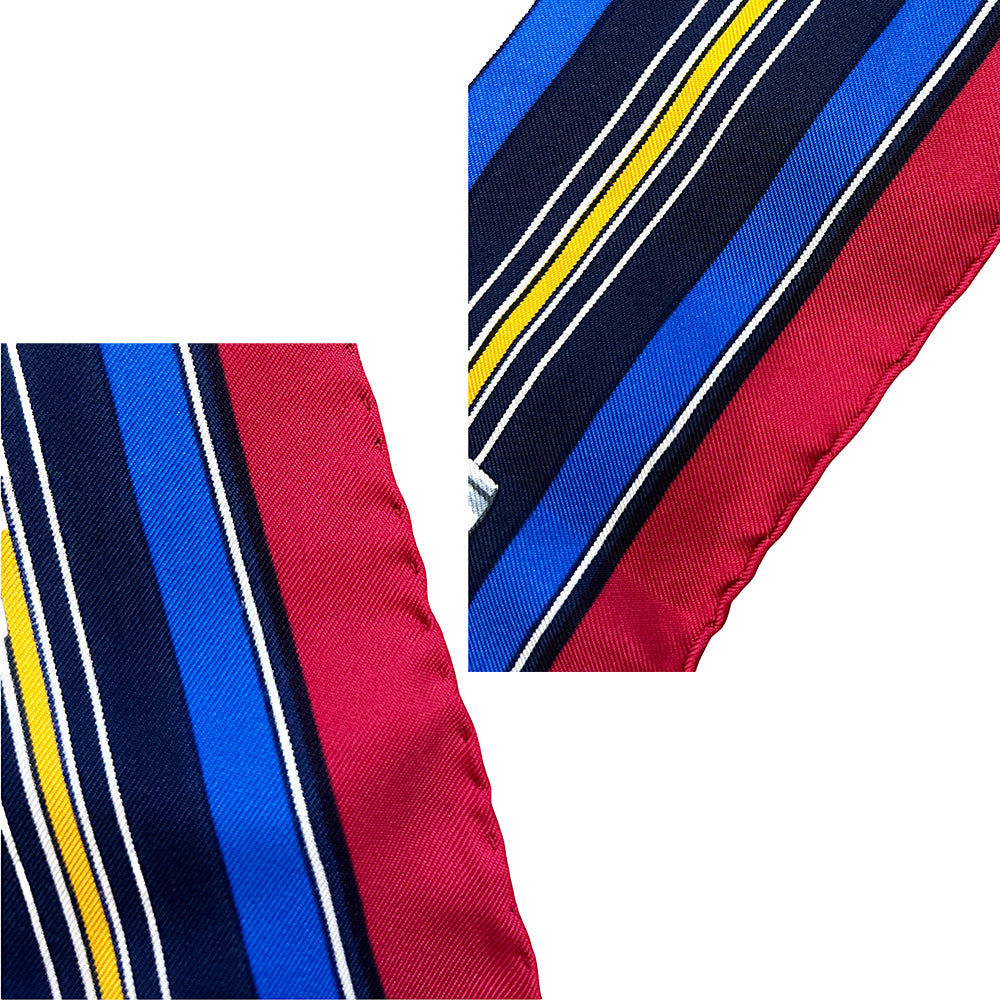 Hermès Scarf Red Couvertures Tenues Jour Horse Equestrian 100% Silk