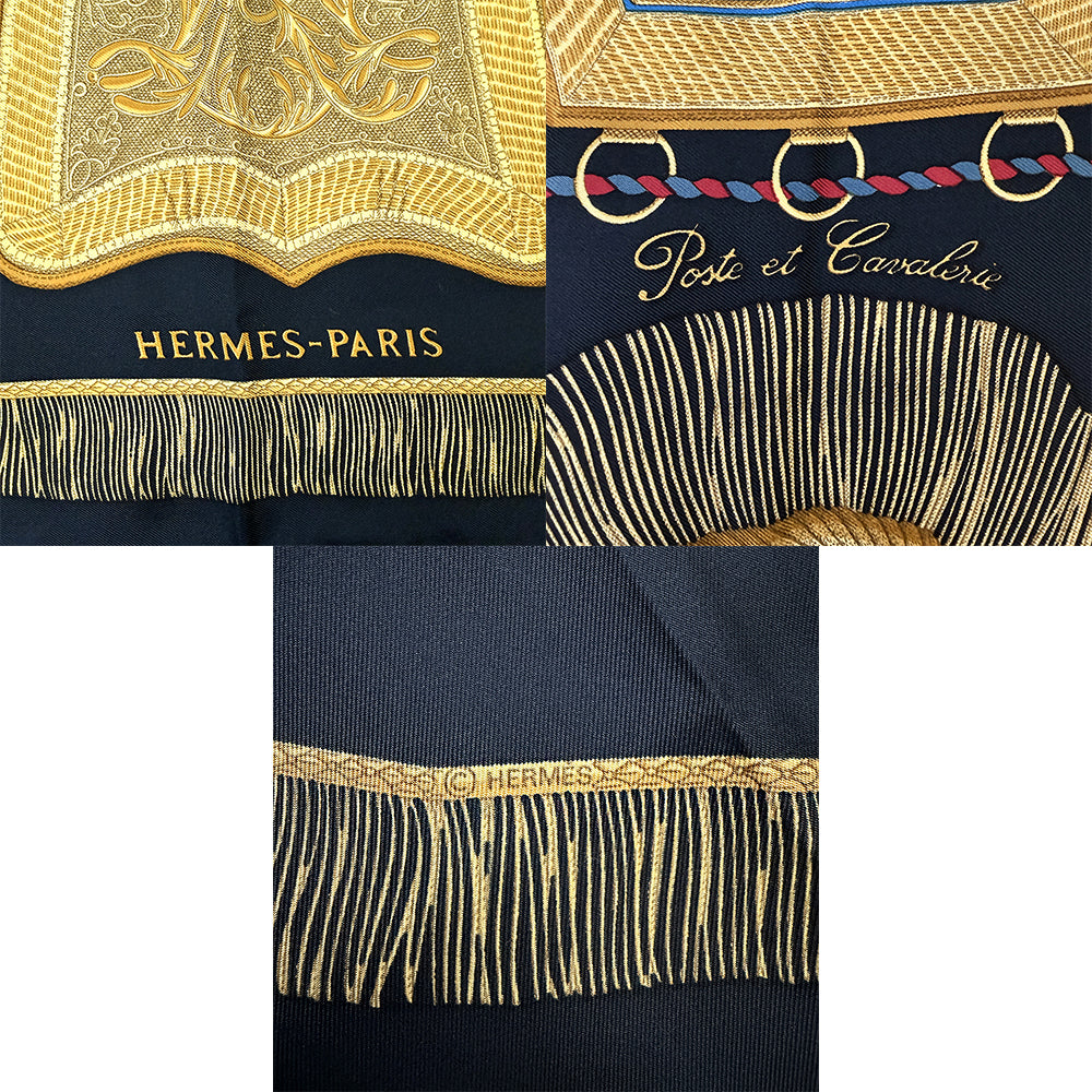 Hermès Poste et Cavalerie Silk Scarf