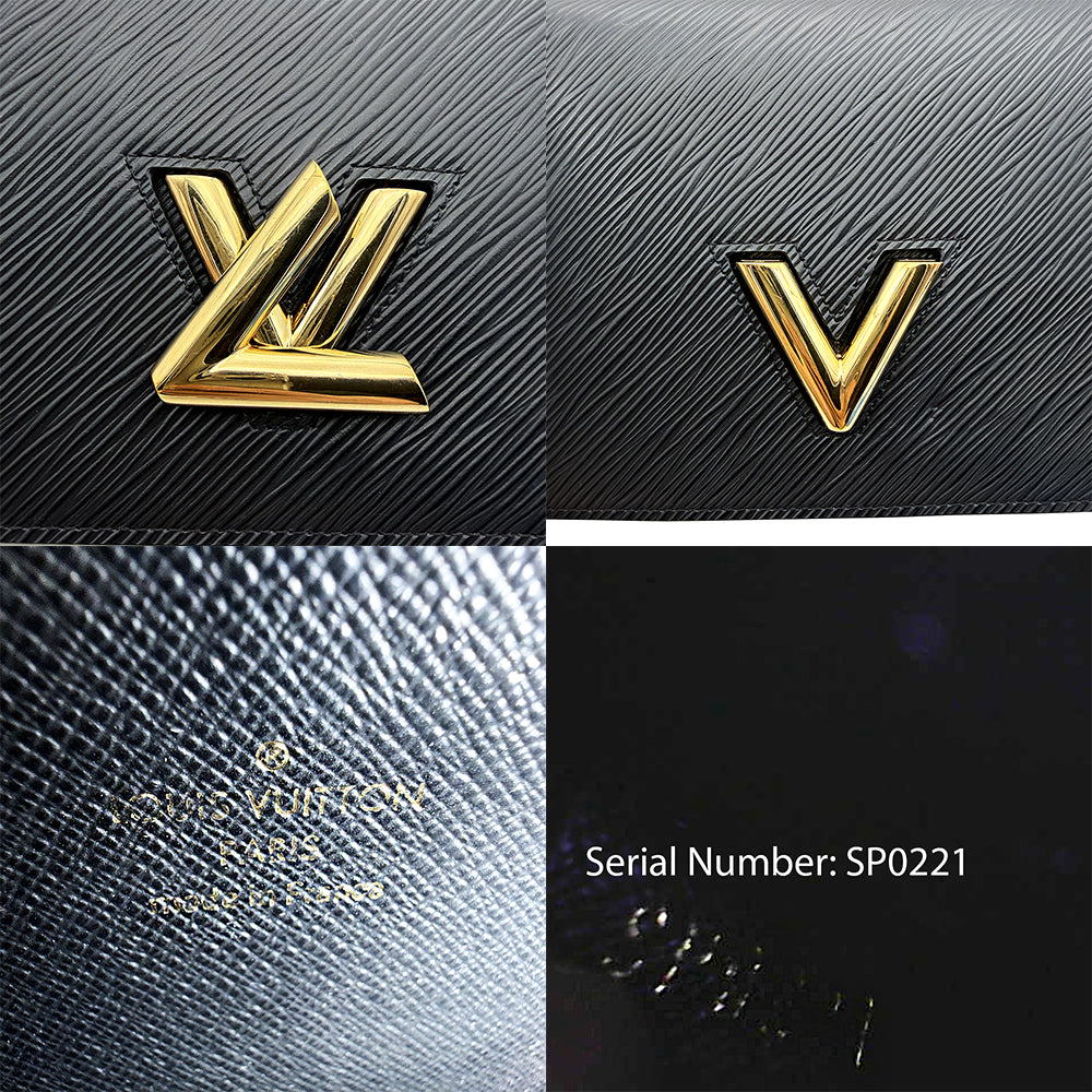 Louis Vuitton Epi Leather Twist Wallet with Chain