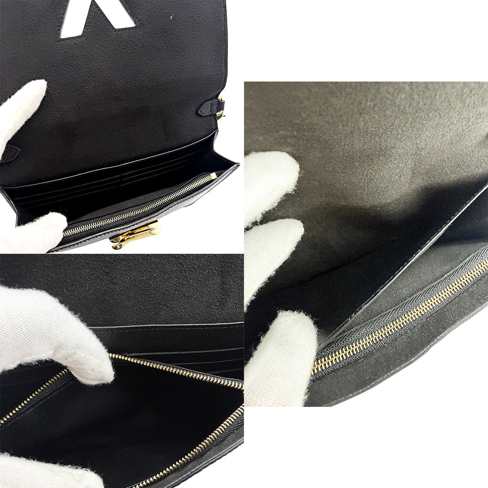 Louis Vuitton Epi Leather Twist Wallet with Chain