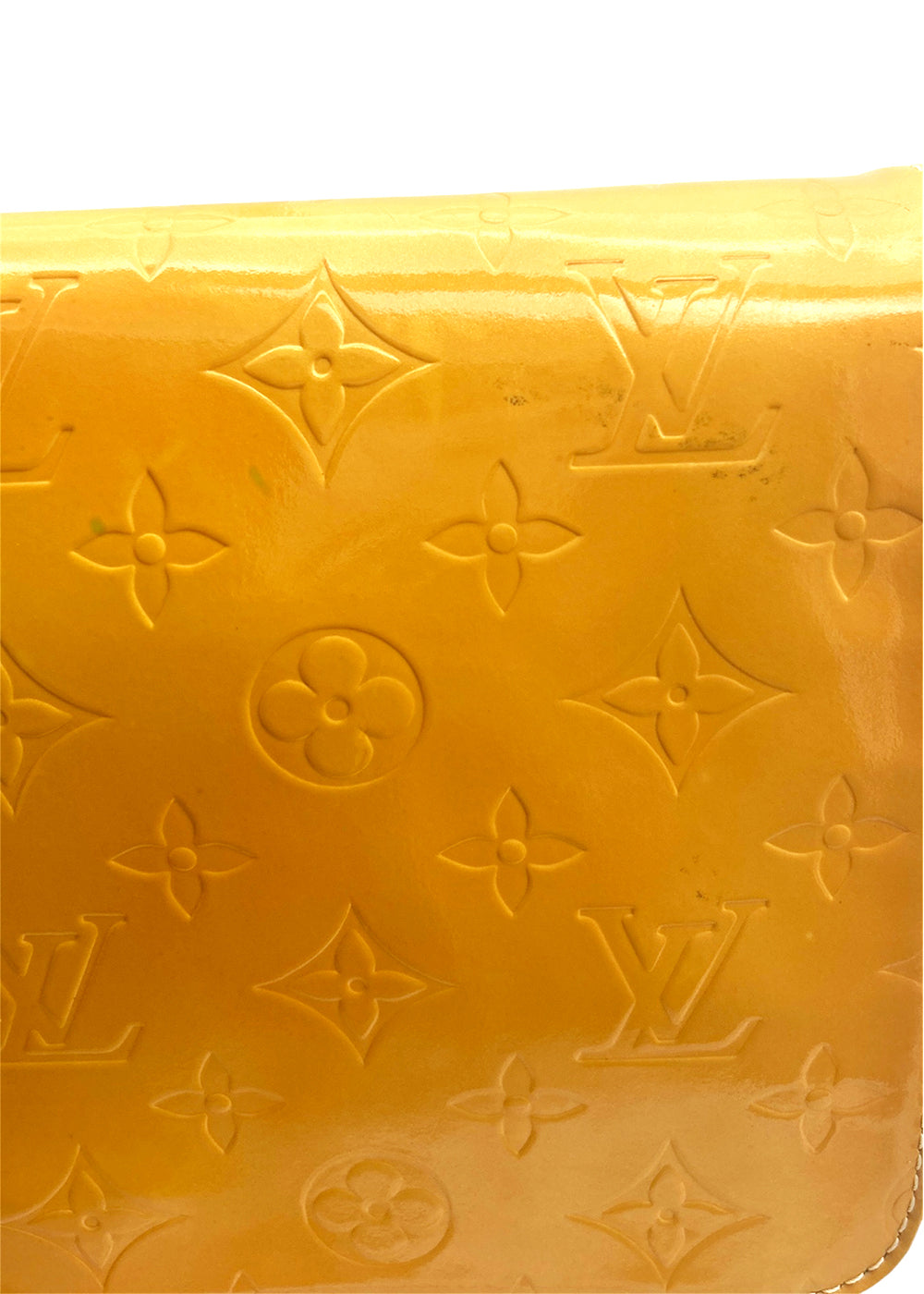 Louis Vuitton Handbag Thompson Street Yellow Vernis Leather