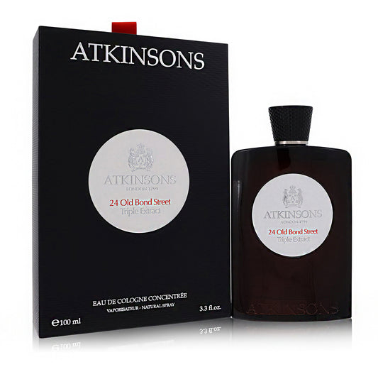 24 Old Bond Street Triple Extract by Atkinsons for Men - Eau De Cologne Concentree Spray 3.3 oz