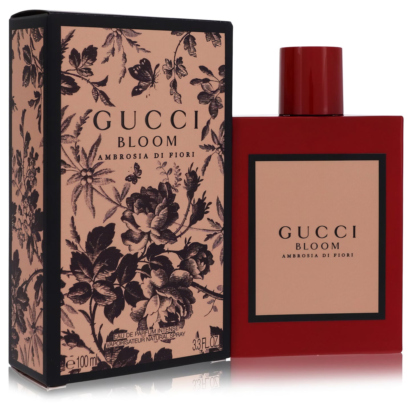 Bloom Ambrosia Di Fiori by Gucci - Eau De Parfum  Intense Spray for Women 3.3 oz