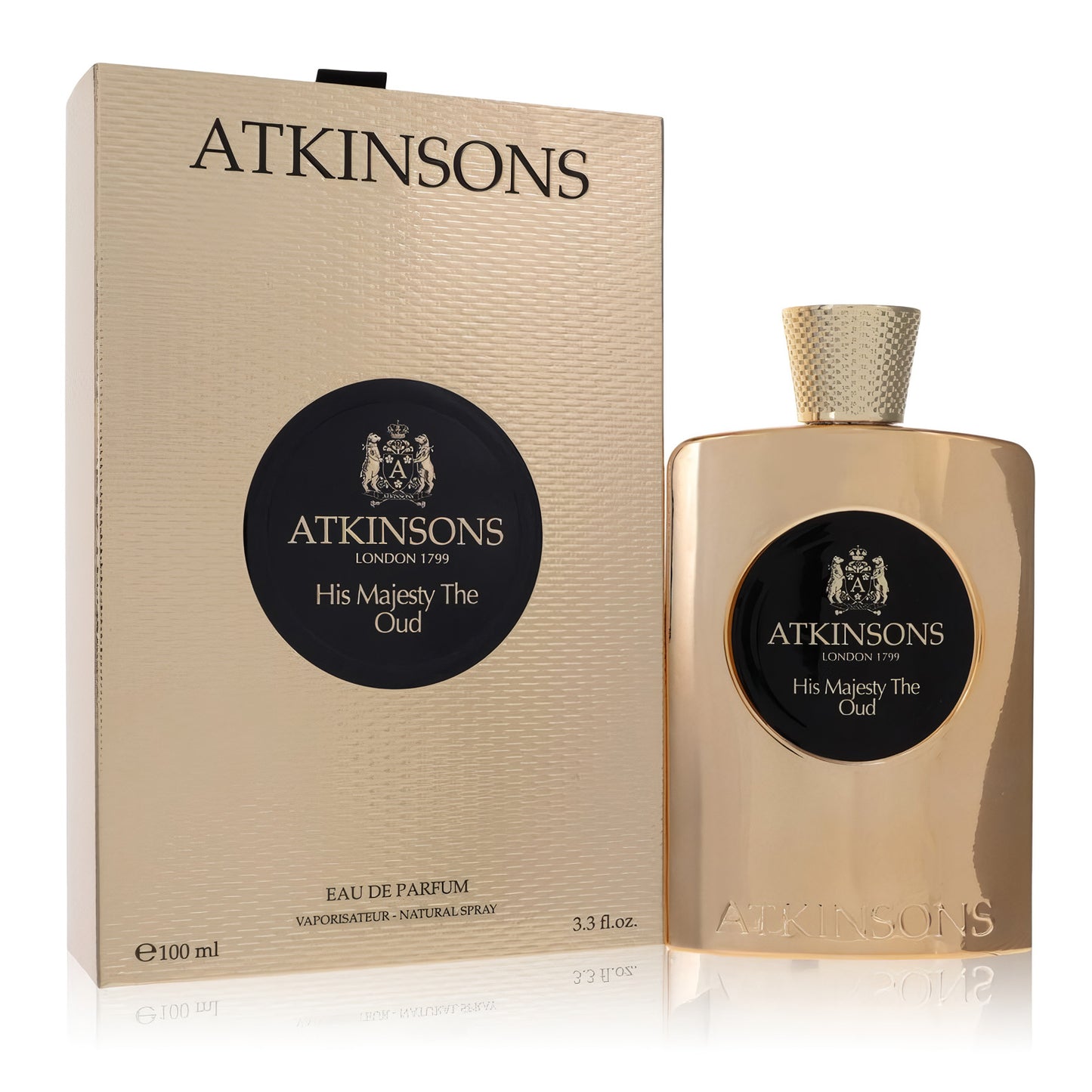 His Majesty The Oud by Atkinsons - Eau De Parfum Spray for Men 3.3 oz