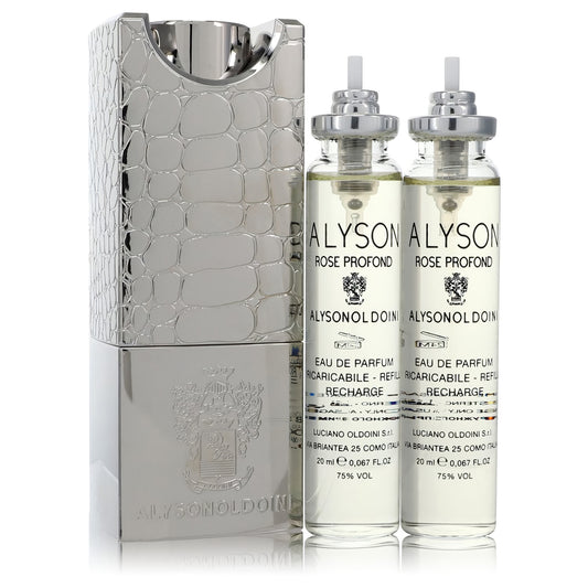 Rose Profond by Alyson Oldoini  - Eau De Parfum Refillable Spray Includes 3 x 20 ml Refills and Atomizer 2 oz for Women