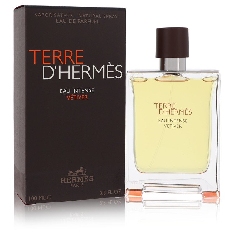 Terre D'Hermès Eau Intense Vetiver by Hermès - Eau De Parfum Spray for Men 3.3 oz